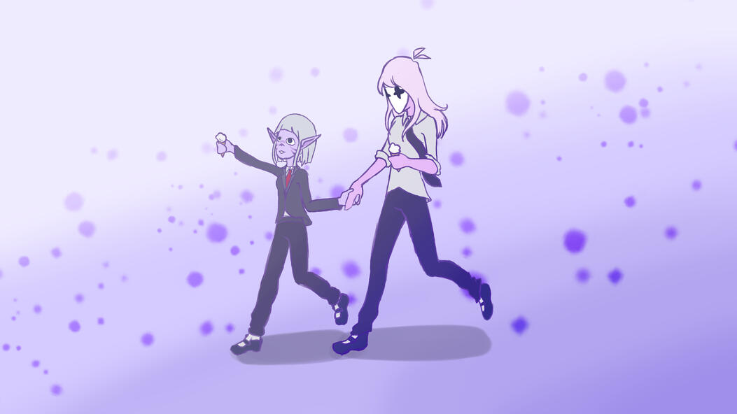 fullbody x2 + gradient bg